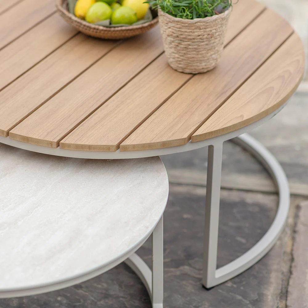 MIAMI L SHAPE SOFA COFFEE TABLE CHAIRS - Image 2